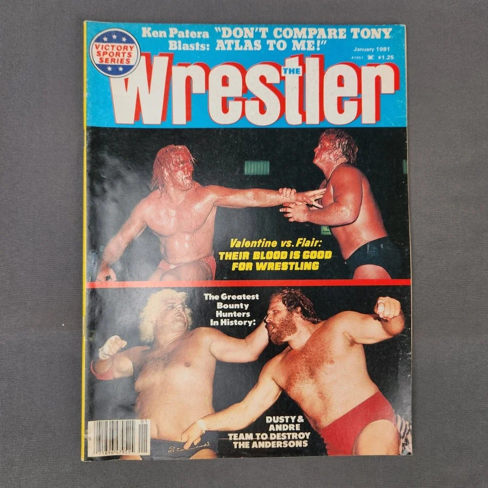 The Wrestler Magazine‎ January 1981 Ken Patera Ric Flair Dusty Rhodes Vintage